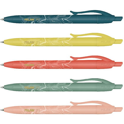 Ручка шариковая автоматическая "P1 Lava", 1 мм, ассорти, стерж. синий