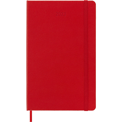 Еженедельник датированный "Classic Wknt Large", 210x130 мм, 144 страницы, линейка, красный, 2023 - 2