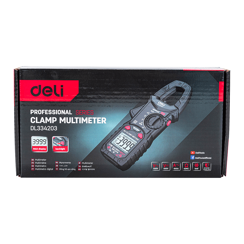 Токоизмерительные клещи Deli RS EDL334203 - 8