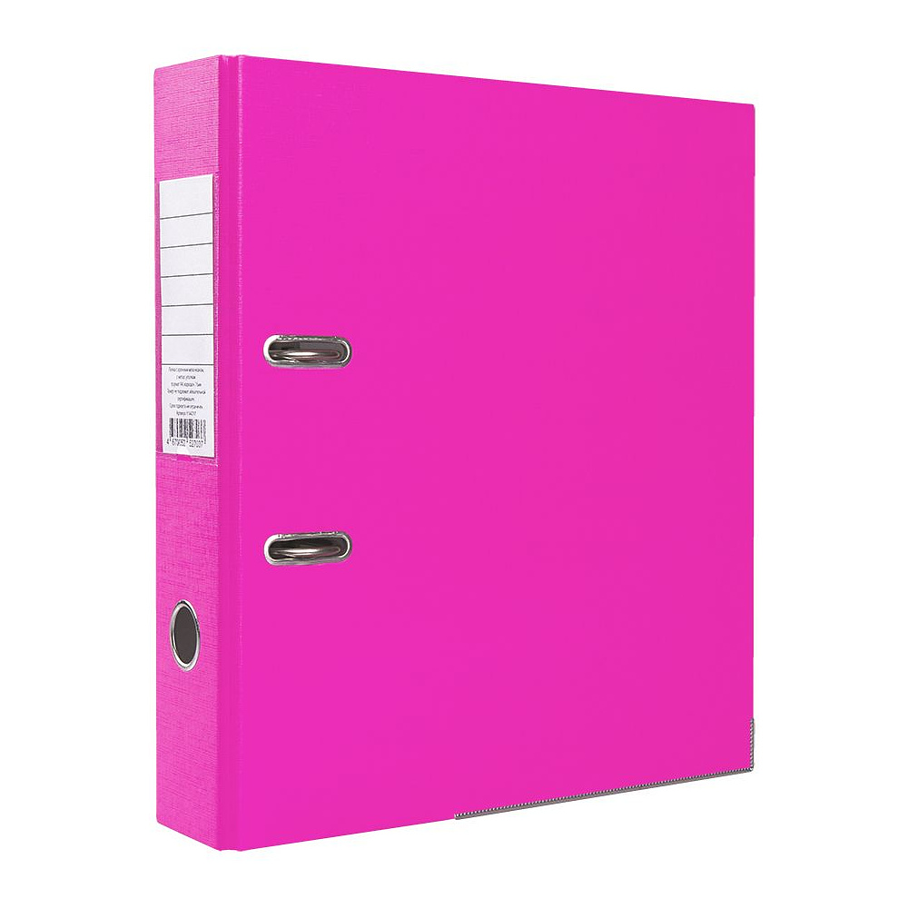 Папка-регистратор "OfficeStyle", А4, 75 мм, ПВХ Эко, светло-розовый