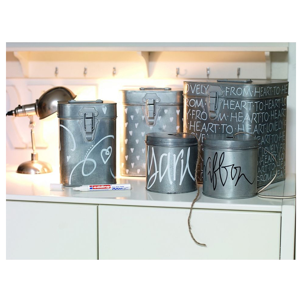 Маркер перманентный на нитрокраске Edding "750", черный - 8