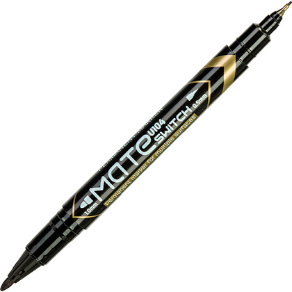 Маркер перманентный двусторонний "Matte", чёрный
