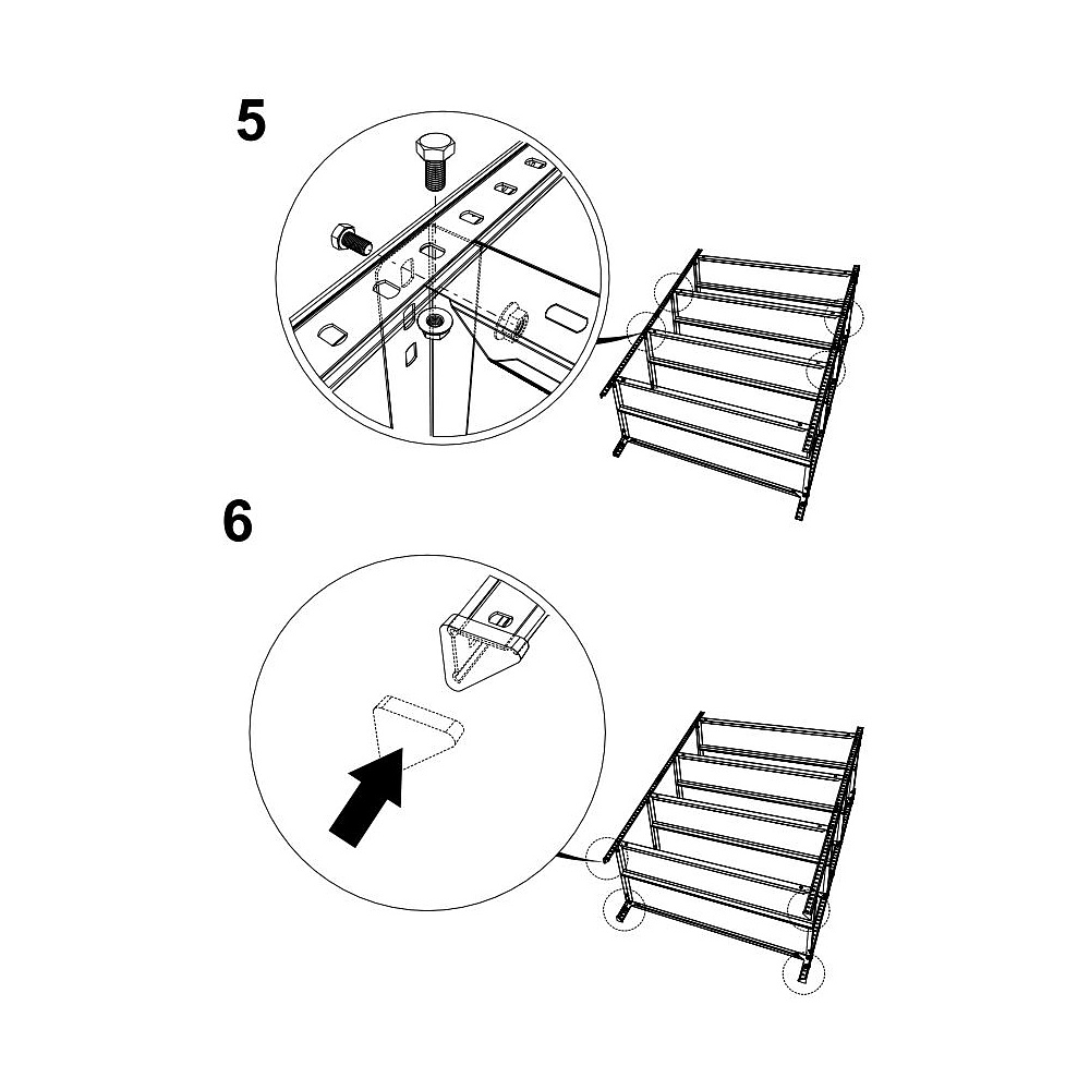 Стеллаж MS 200KD/100x60/4 (1950x1000x600) - 8