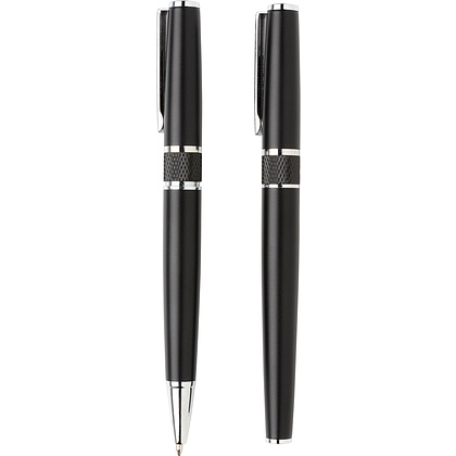 Набор ручек "Swiss Peak Deluxe": ручка шариковая автоматическая и роллер, черный - 4