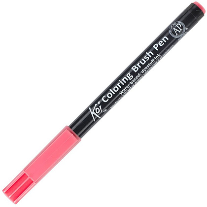 Маркер акварельный "Koi Color Brush", лососево-красный