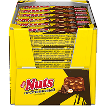 Шоколадный батончик "Nuts", протеиновый, 45 г
