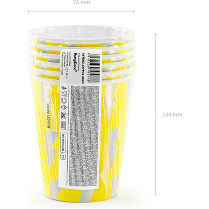 Стакан бумажный "Electric Holo", 6 шт, 260 мл - 4