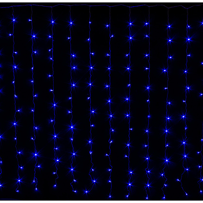 Гирлянда LED "Занавес", 2x2 м, синий