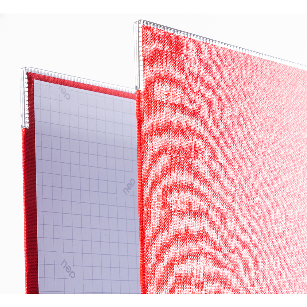 Папка-регистратор "Deli", А4, 75 мм, красный - 3