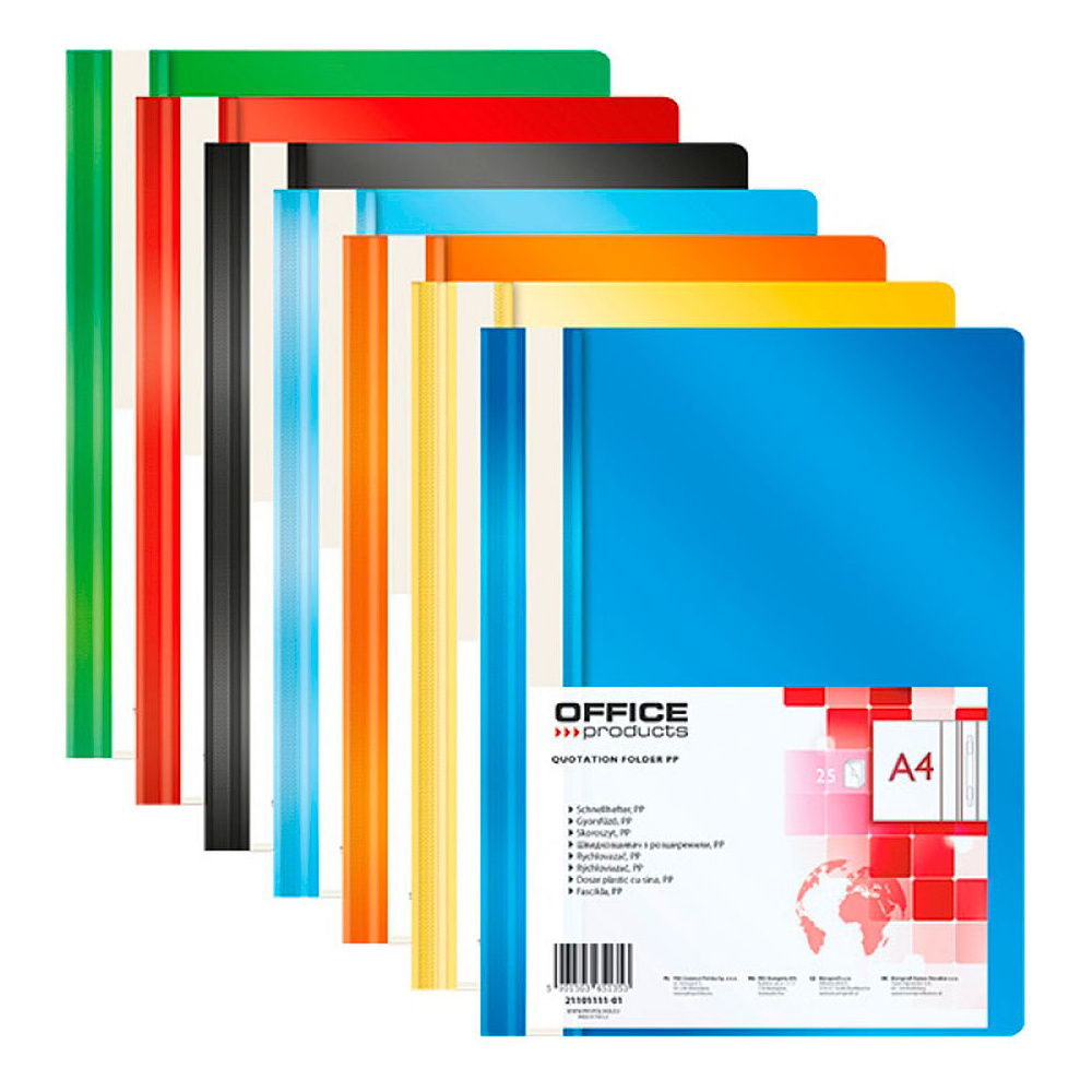 Папка скоросшиватель "Office Products", А4, красный - 2