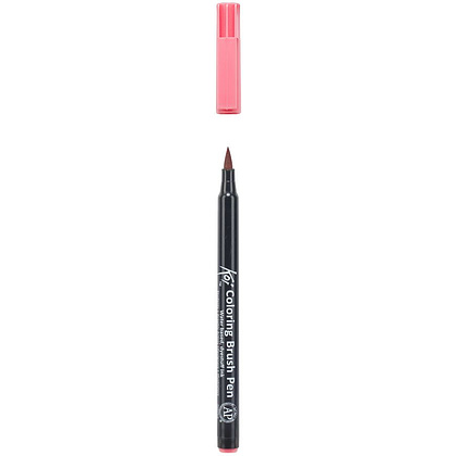 Маркер акварельный "Koi Color Brush", лососево-красный - 3