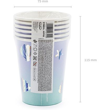 Стакан бумажный "Нарвал", 6 шт, 220 мл - 5