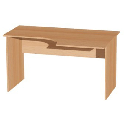 Коллекция Макси стол письменный М23-R, 1380х900х750 мм, бук