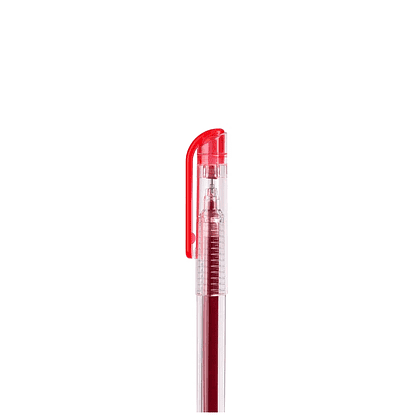 Ручка гелевая "My-Gel Standard", 0.5 мм, прозрачный, стерж. красный - 3