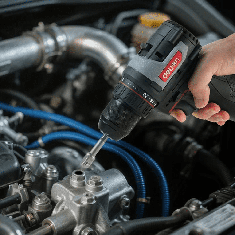 Набор адаптеров шестигранников Deli YS EDL110002, 1/4 на квадрат 1/4'', 3/8'', 1/2" - 4