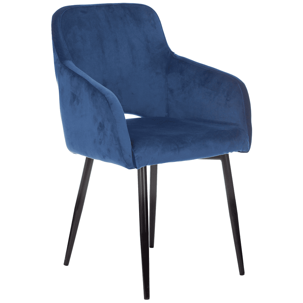 Кресло "Бюрократ CH-380F", ткань, сапфировый, каркас металл, корпус черный