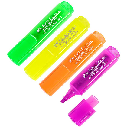 Набор текстовых флуоресцентных маркеров "Textliner", 4 шт, ассорти - 2