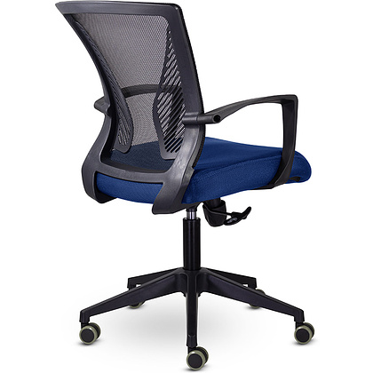 Кресло для персонала Энжел СН-800 "СР TW-01/Е53-К", ткань, сетка, пластик, темно-синий - 4