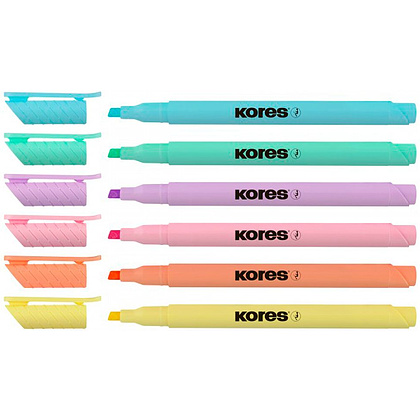 Набор маркеров текстовых "HighLiner Slim", 6 шт, ассорти - 2