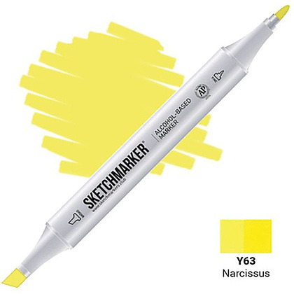 Маркер перманентный двусторонний "Sketchmarker", Y63 нарцисс