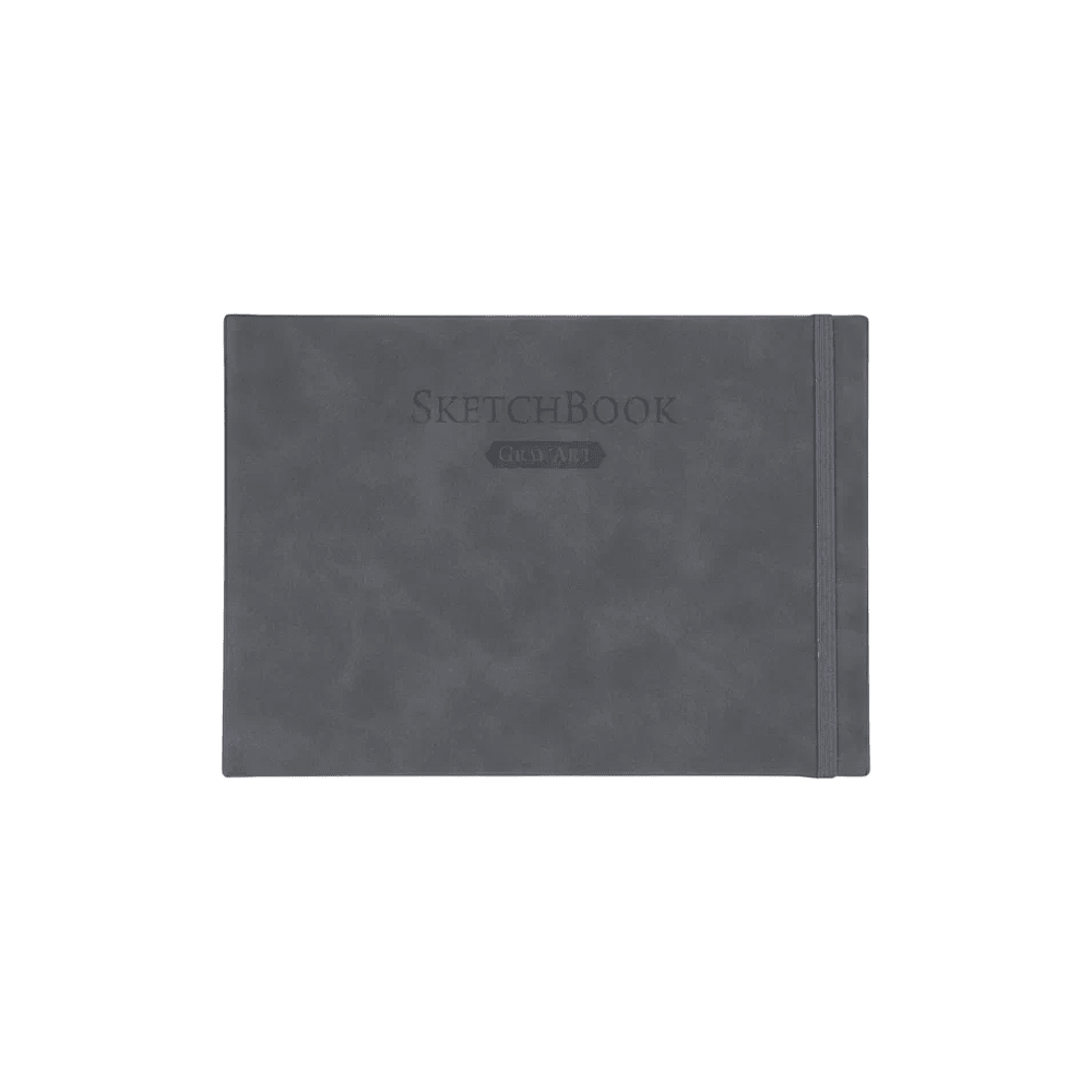 Скетчбук для графики "GrafArt white", 50 листов, А5, 160 г/м2, горизонтальный, серый - 2