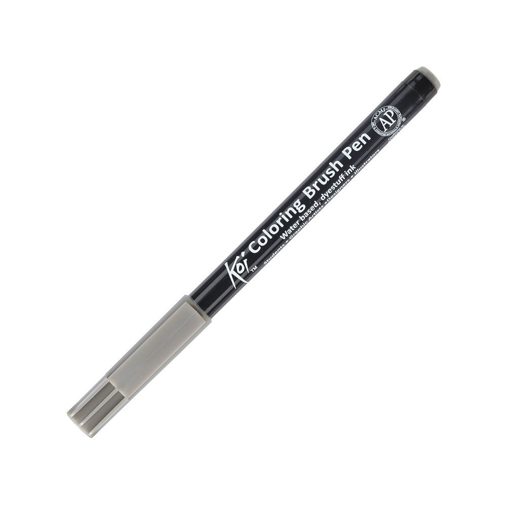 Маркер акварельный "Koi Color Brush", холодный темно-серый