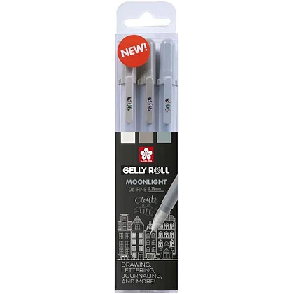 Набор гелевых ручек "Gelly Roll Moonlight Urban", 3 шт., ассорти