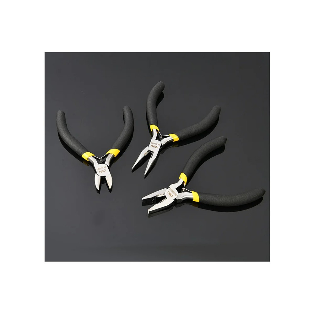 Набор мини-плоскогубцев Deli YS EDL103205-6, 6 шт., желтый, черный - 4