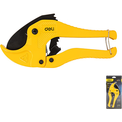 Труборез для пластиковых труб Deli YS EDL350042, 0-42 мм, желтый - 2