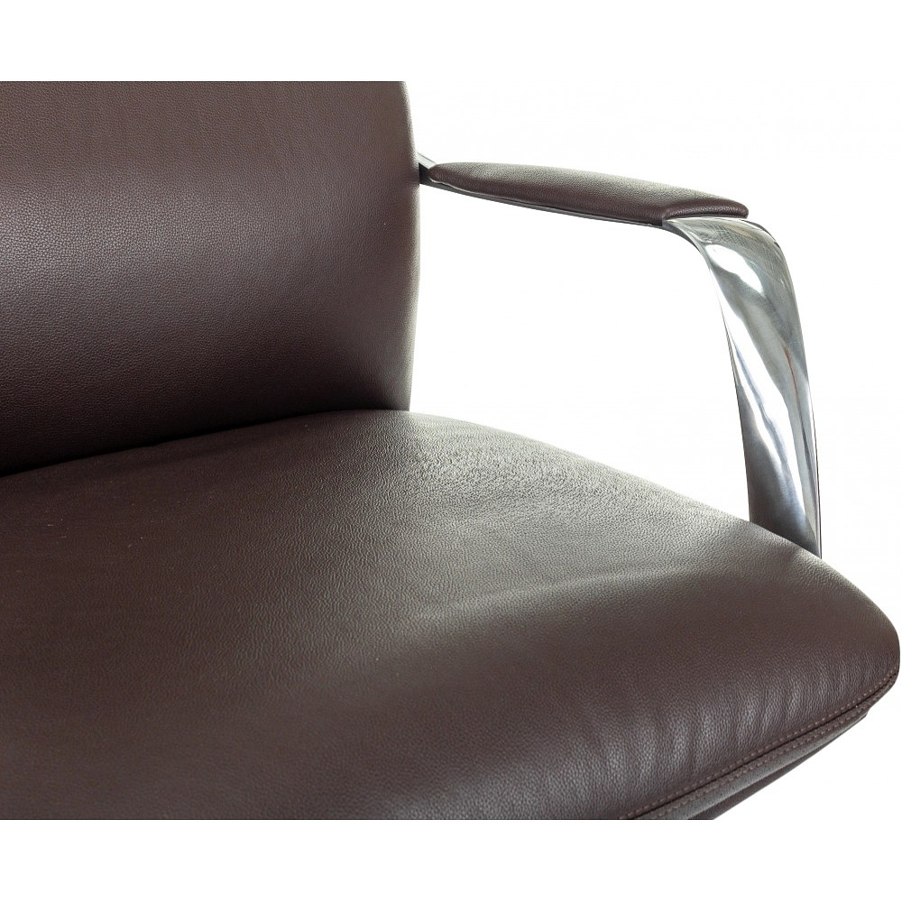 Кресло для руководителя Бюрократ VEGA, кожа, коричневый - 9