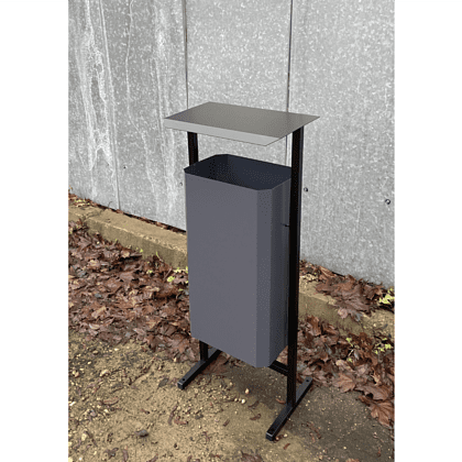 Урна уличная для мусора СТАНДАРТ, 50 л, металл, серый - 5