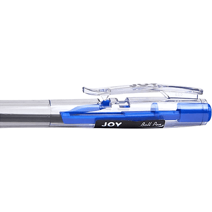 Ручка шариковая автоматическая "Joy", 0.7 мм, 2 штуки, прозрачный, стерж. синий - 5