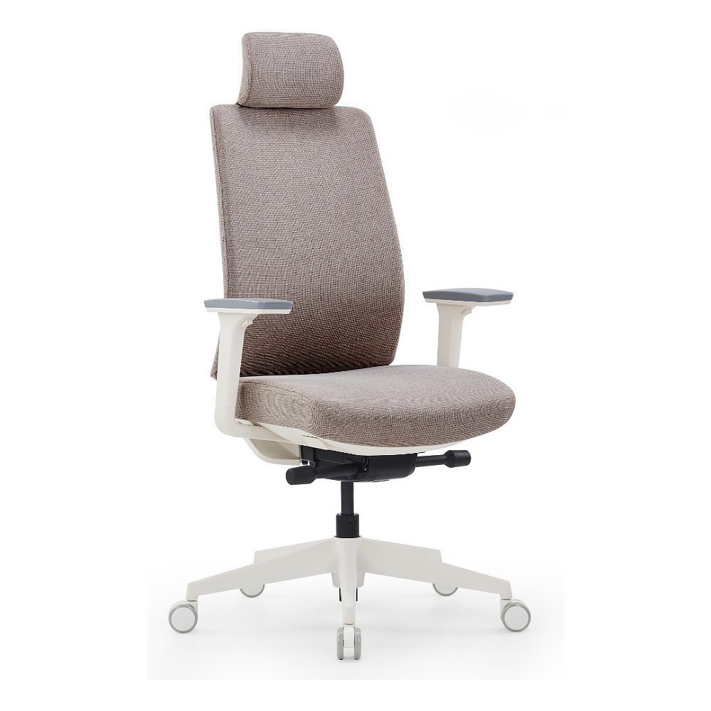 Кресло для руководителя SitZone CH-K55A-BS, ткань, бежевый, пластик, -30%