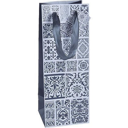Пакет бумажный подарочный "Для вина", 12.7x33x11.3 см, ассорти (9055951)
