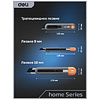 Набор ножей строительных Deli HS EHT4003C, 3 шт (ножи 9мм/18мм/трапеция), Soft Touch, оранжевый - 4