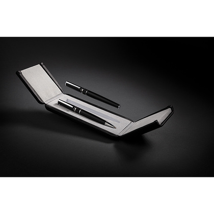 Набор ручек "Swiss Peak Deluxe": ручка шариковая автоматическая и роллер, черный - 8