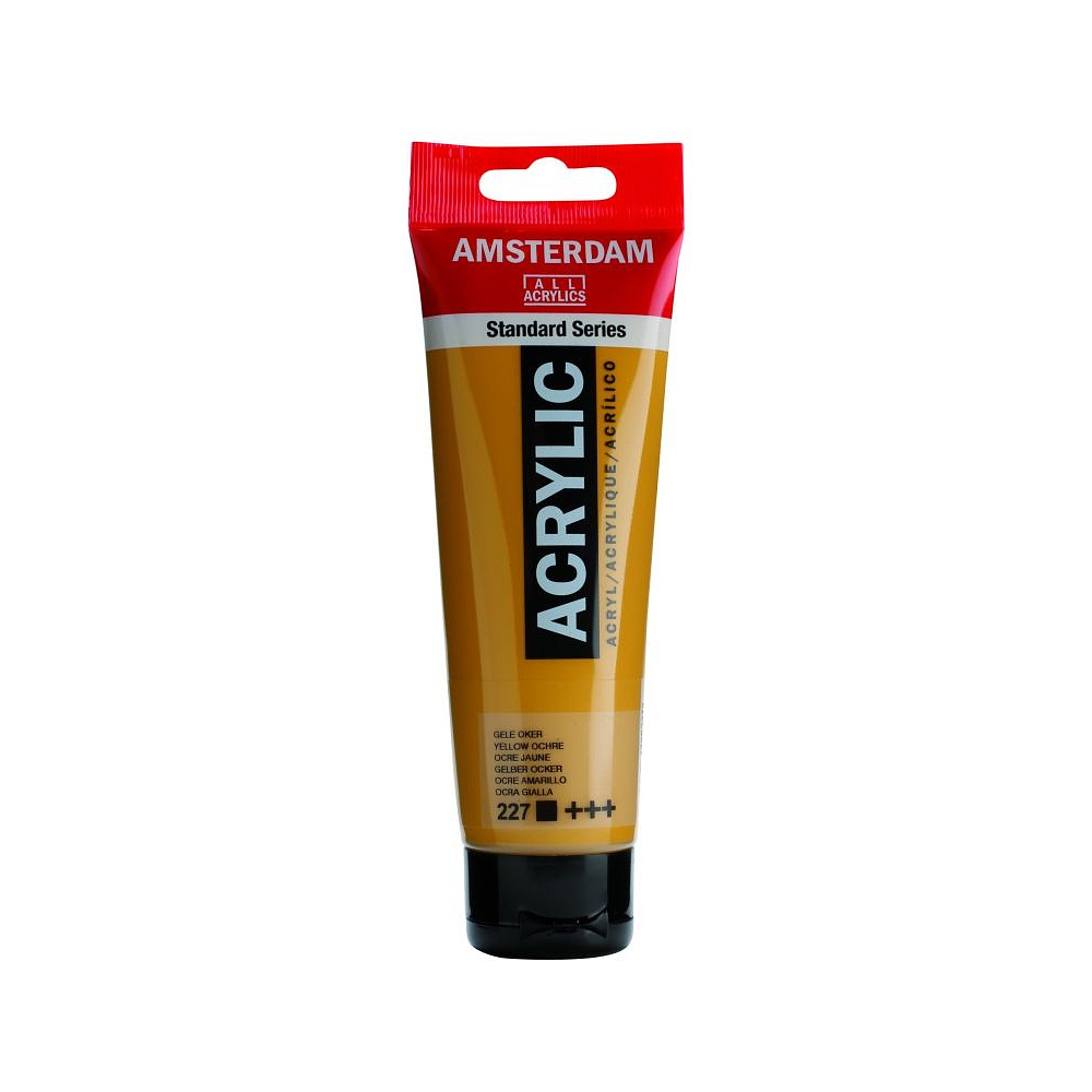 Краски акриловые "Amsterdam", 227 охра желтая, 120 мл, туба