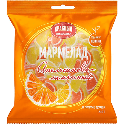 Мармелад "Апельсиново-лимонный", 210 гр