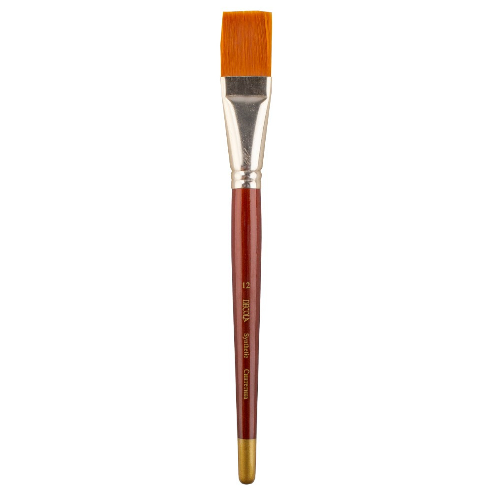 Кисть "Decola", синтетика, плоская, №12