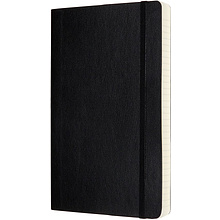 Блокнот "Classic Soft Expended Large", А5, 200 листов, линейка, черный