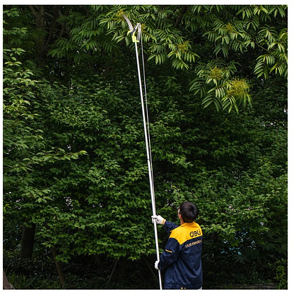 Высоторез-сучкорез с секатором штанговый DELI DL580512, серебристый, зеленый - 8