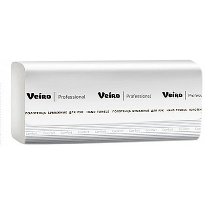 Полотенца бумажные "Veiro Professional Comfort", Z-сложение, 2 слоя, 200 листов