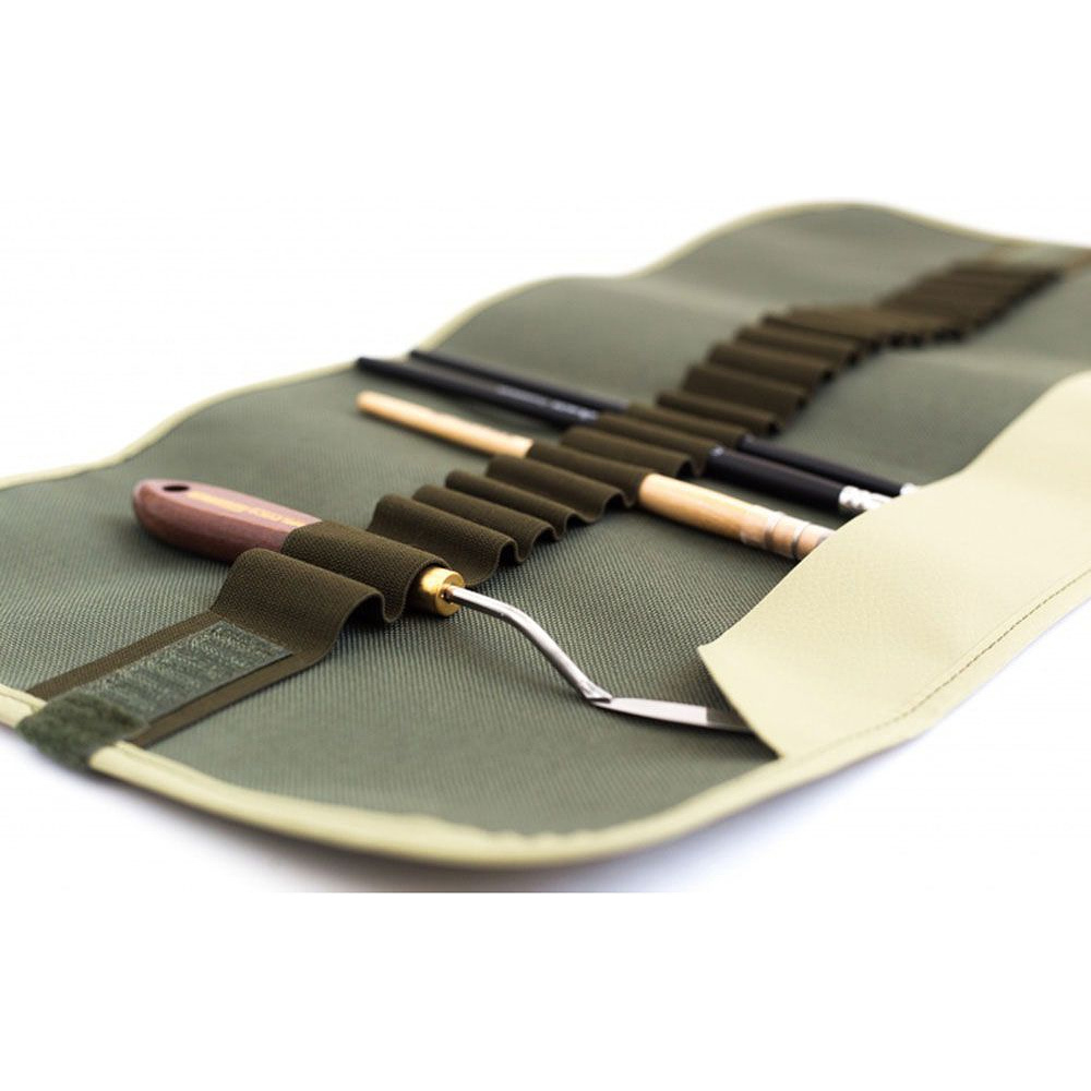 Пенал-органайзер "Малевичъ" для кистей, 26х48, оливковый - 3