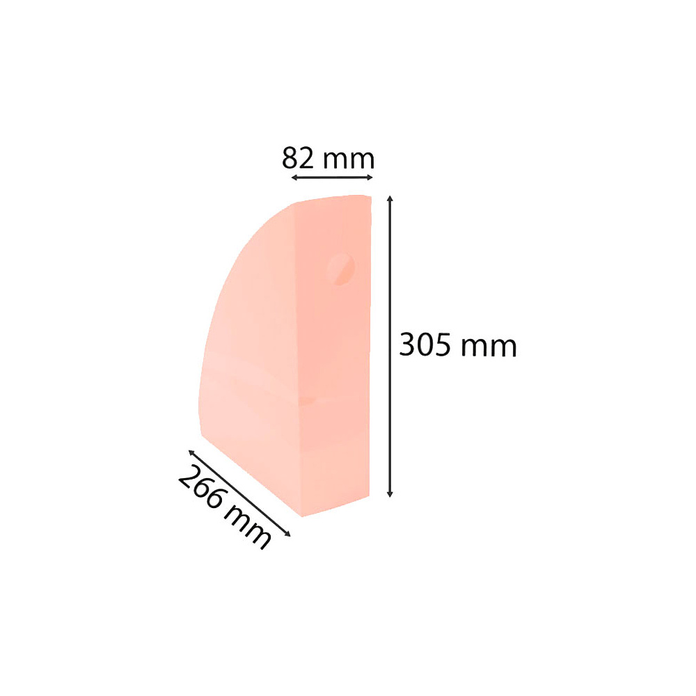Модуль для бумаги вертикальный "Aquarel", коралловый - 4
