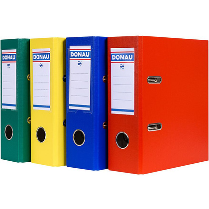 Папка-регистратор, A5, 75 мм, ПВХ ЭКО, синий - 3