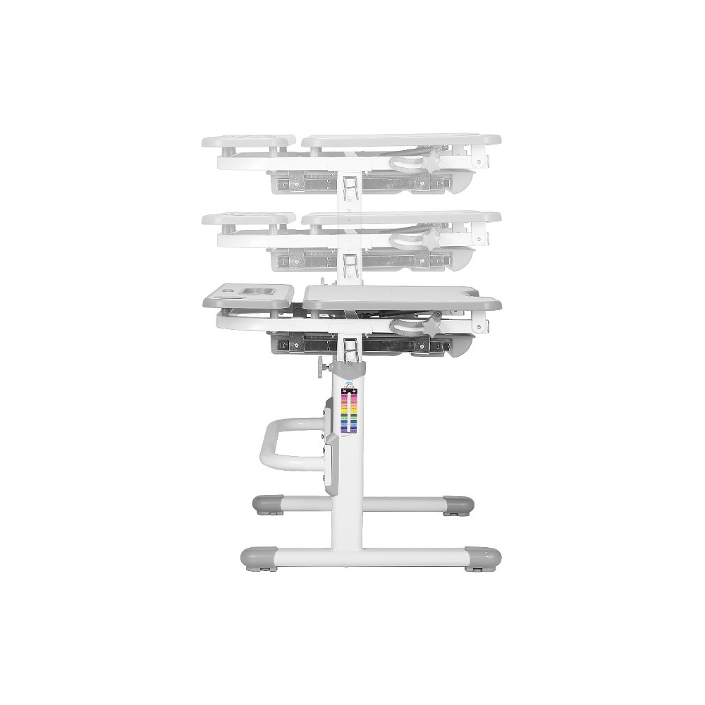 Комплект растущей мебели Fundesk "Cubby Botero": парта, стул, подставка для книг, LED-лампа, серый - 10