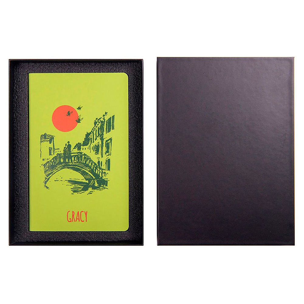 Коробка подарочная под ежедневник "21055/35", черный - 3