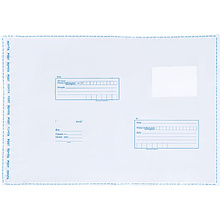 Конверт пластиковый, 1 шт, белый