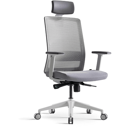 Кресло для руководителя BESTUHL "S30", сетка, ткань, пластик, серый