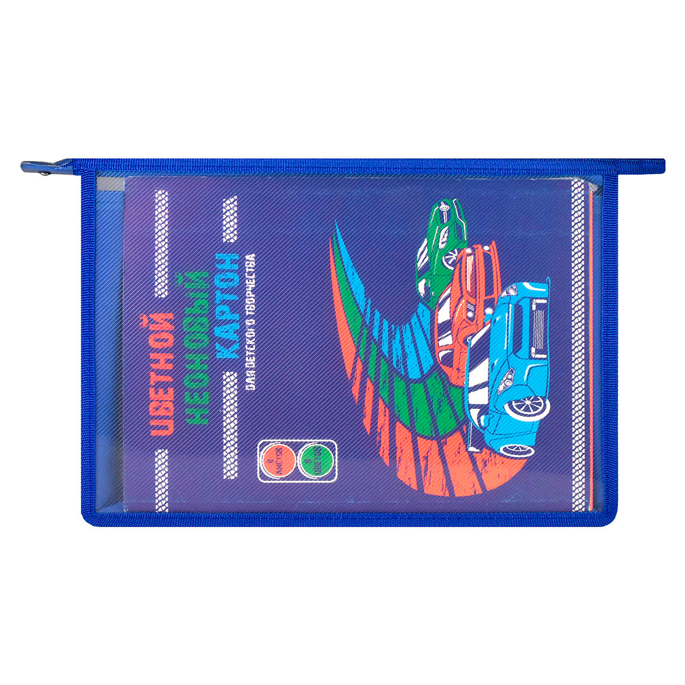 Папка для труда "Стрит-арт", А4, пластик, синий - 4